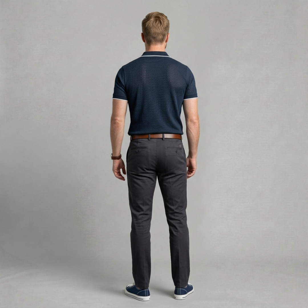 Sebastian – Refined knitted polo with a modern luxury finish