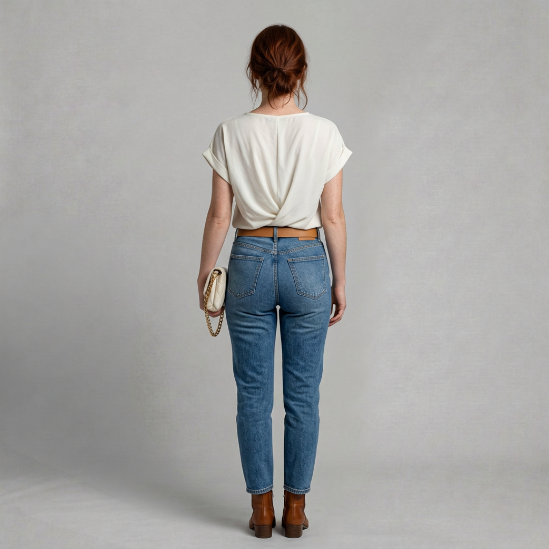 Ella – Relaxed twist-front top for effortless everyday style