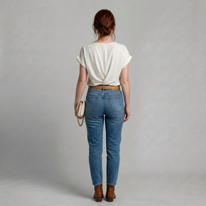 Ella – Relaxed twist-front top for effortless everyday style