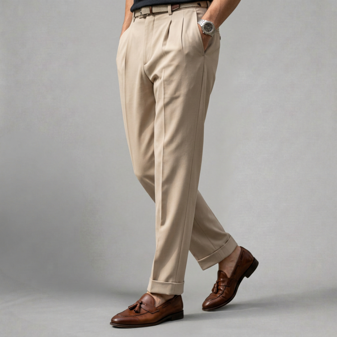 Matteo – Refined tailored trousers crafted for timeless elegance and modern comfort