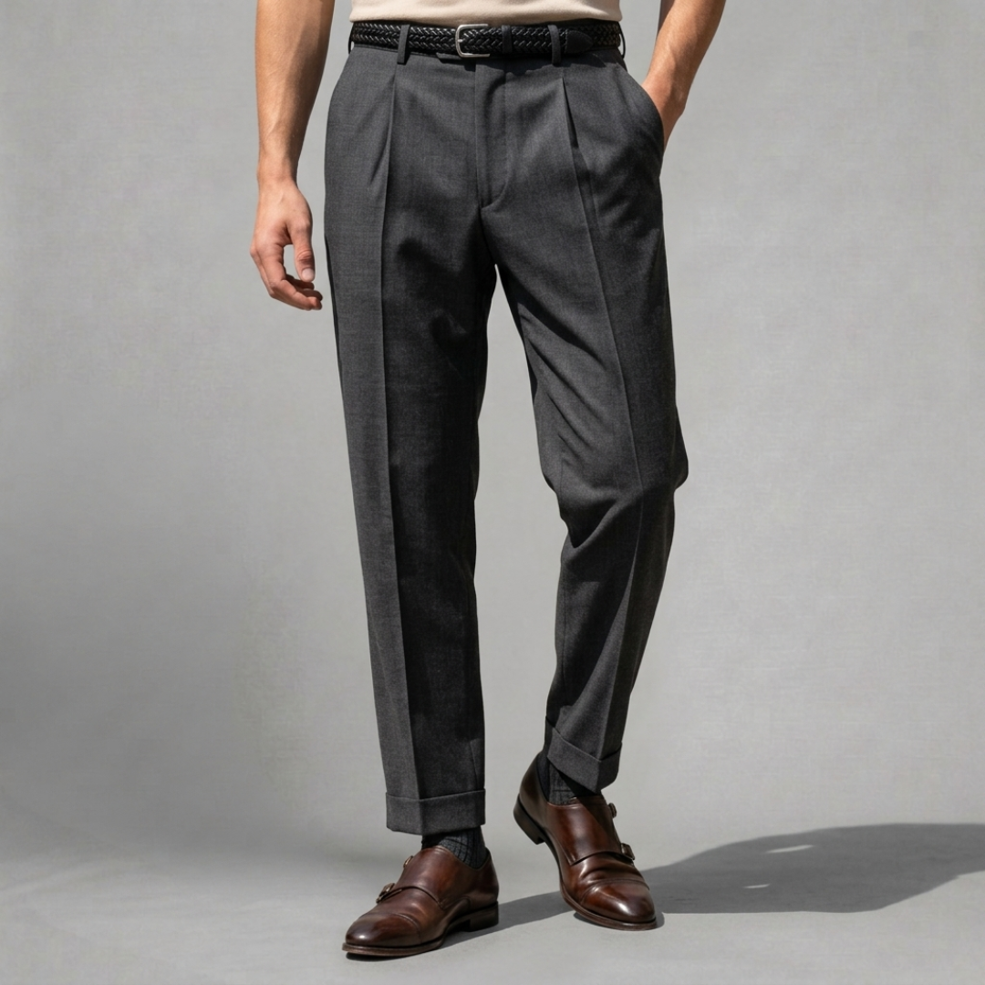 Matteo – Refined tailored trousers crafted for timeless elegance and modern comfort