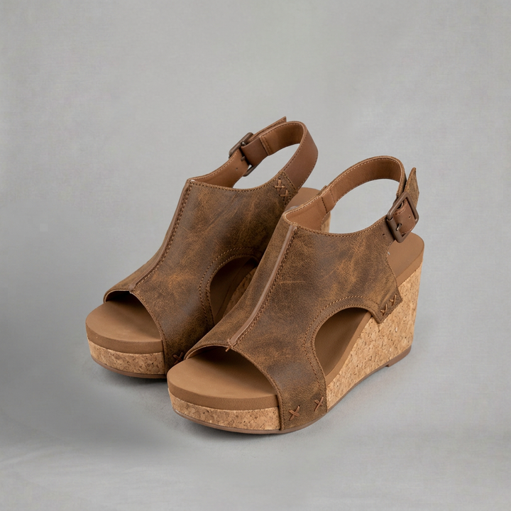 Grace – Elegant wedge sandals with modern open design