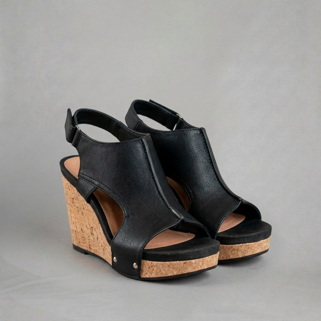 Grace – Elegant wedge sandals with modern open design