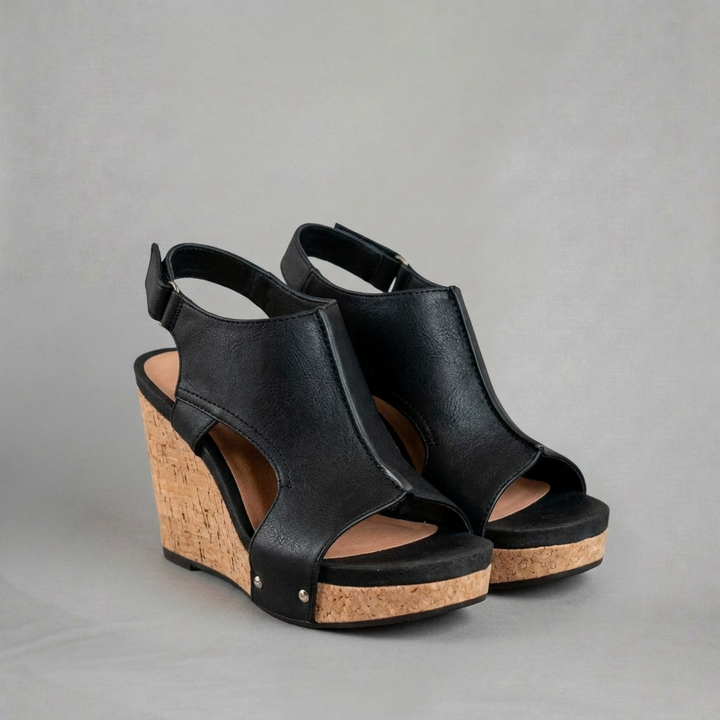 Grace – Elegant wedge sandals with modern open design
