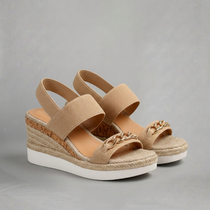 Florence – Comfortable wedge sandals with elastic straps