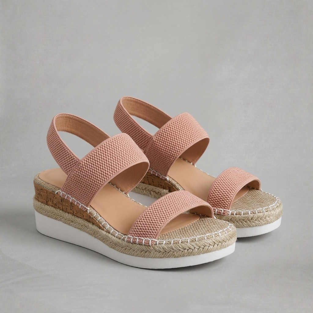 Florence – Comfortable wedge sandals with elastic straps